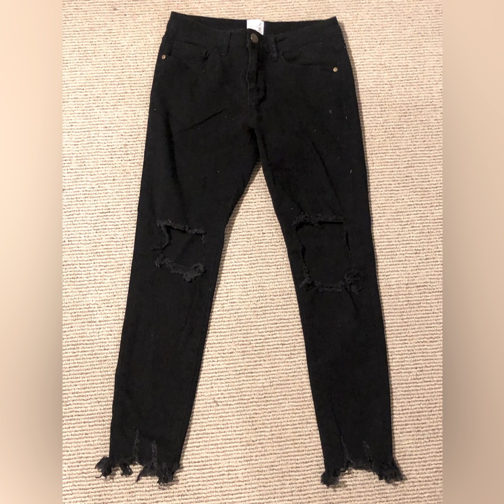 Raised by Wild black skinny jeans Size 8